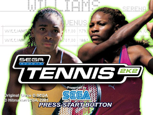 Tennis 2K2 Title Screen